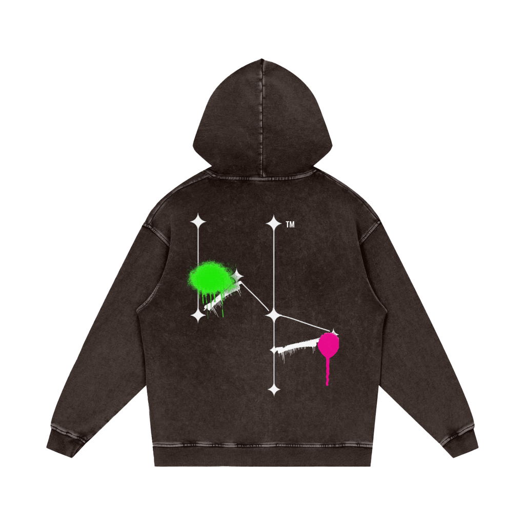 “Wasted” Cotton Hoodie