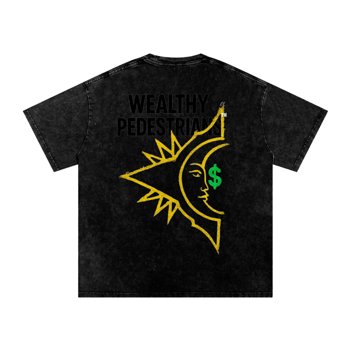 “Wealth Stain” Painted cotton T-Shirt