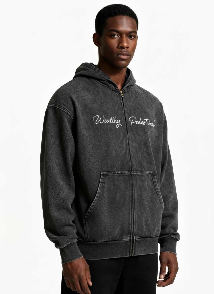 Wealthy Pedestrians™ Signature  Zip-Up Hoodie