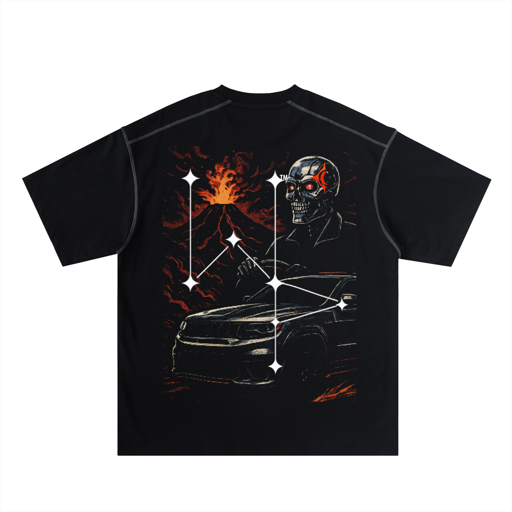 “Hustle Fuel” Oversized Cotton T-Shirt